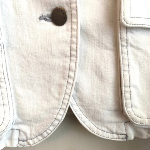 Theory White Denim Jacket - Picture 6 of 7